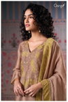 Malina 3159 By Ganga Silk Jacouard Printed With Hand Embroidery Dress Material Wholesale Price In Surat